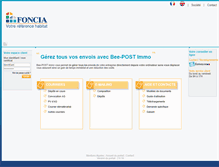 Tablet Screenshot of foncia.bee-post.com